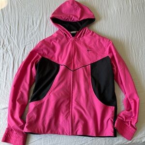 Black pink Nike windbreaker